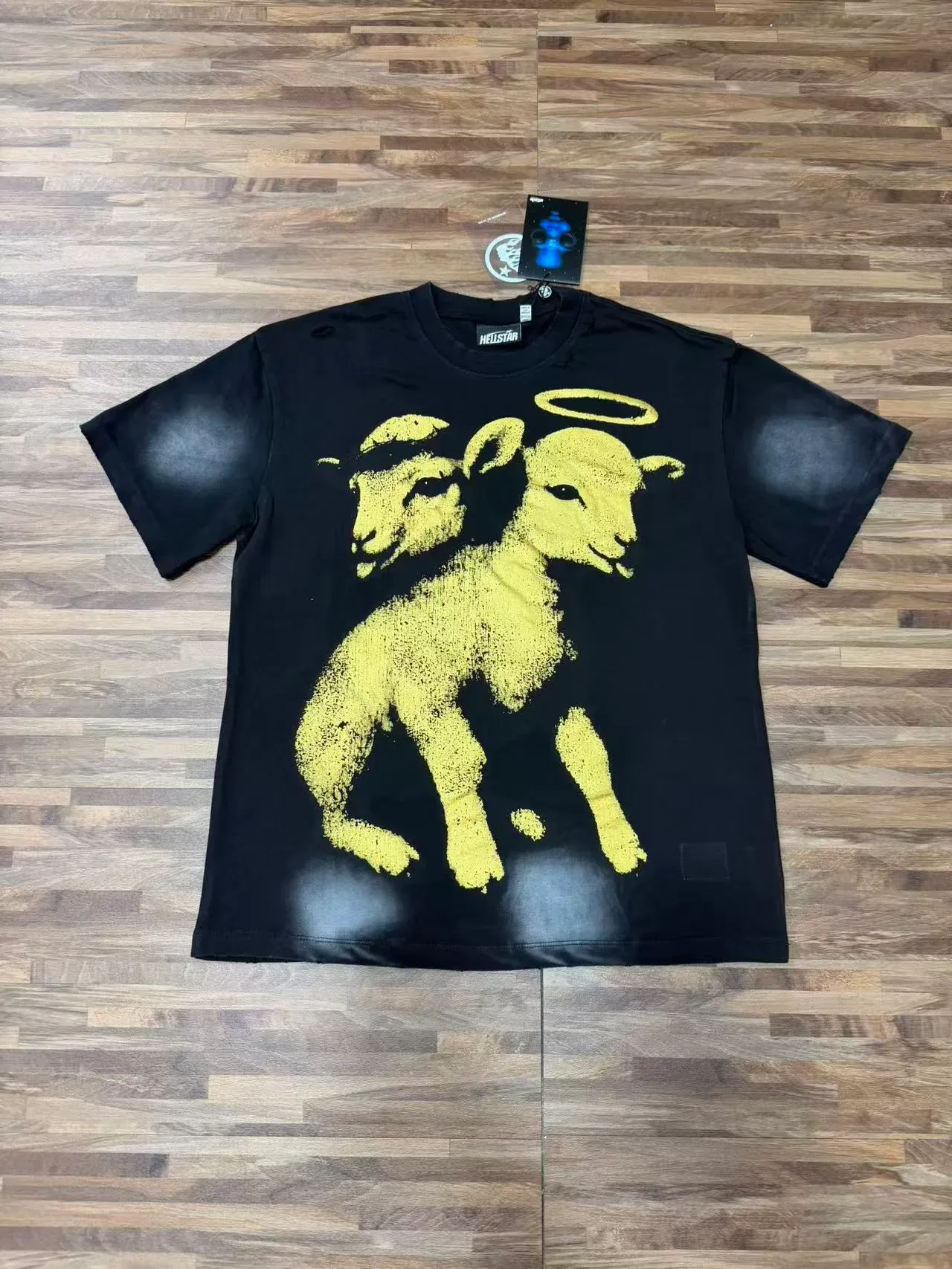 Hellstar Dual Lamb Graphic Black T-Shirt 2
