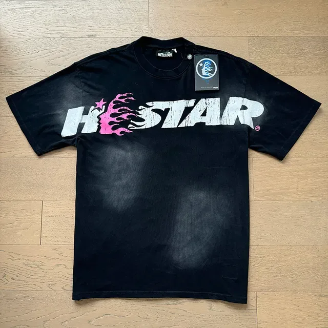 Hellstar Graphic Flame Print Black T-Shirt 2