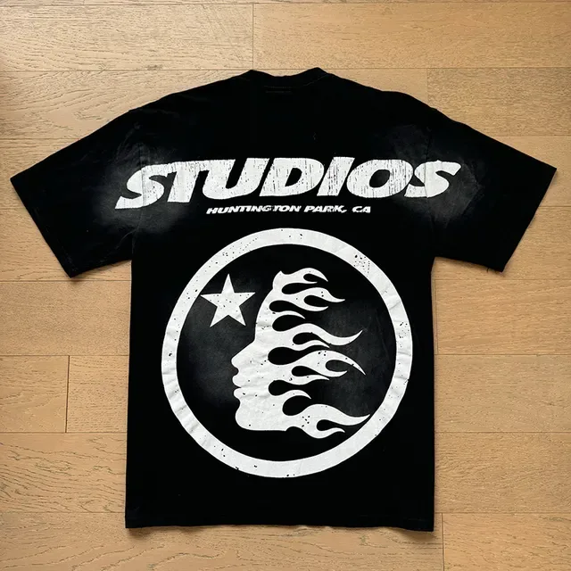 Hellstar Graphic Flame Print Black T-Shirt 4