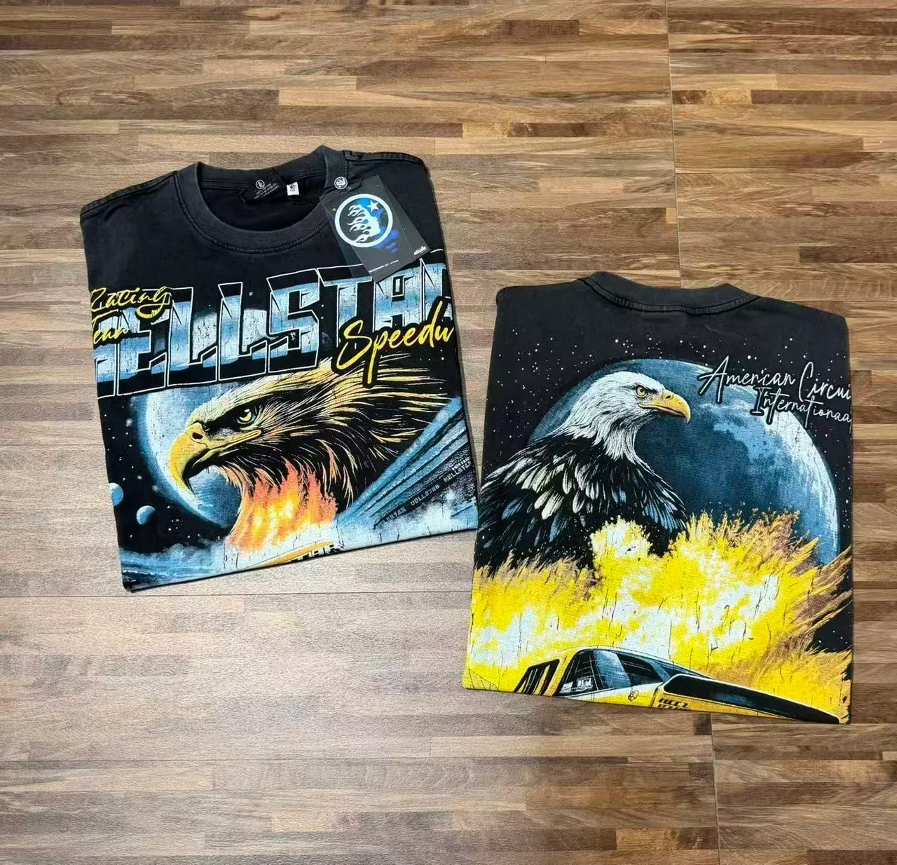 Hellstar Racing Team Speedway Graphic Oversized T-Shirt 2