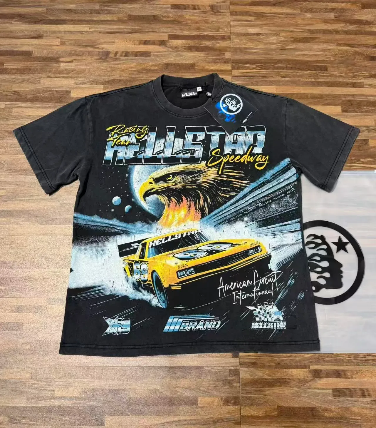 Hellstar Racing Team Speedway Graphic Oversized T-Shirt 3