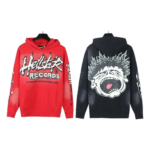 Hellstar Records Graphic Print Oversized Hoodie 2