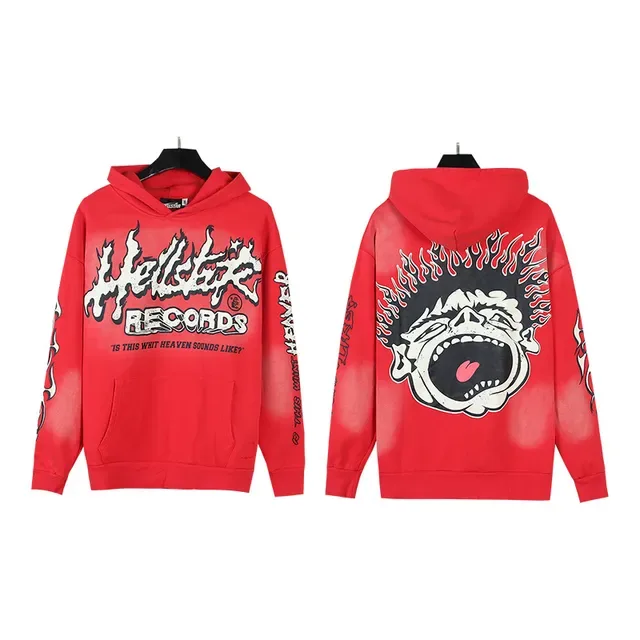 Hellstar Records Graphic Print Oversized Hoodie 4