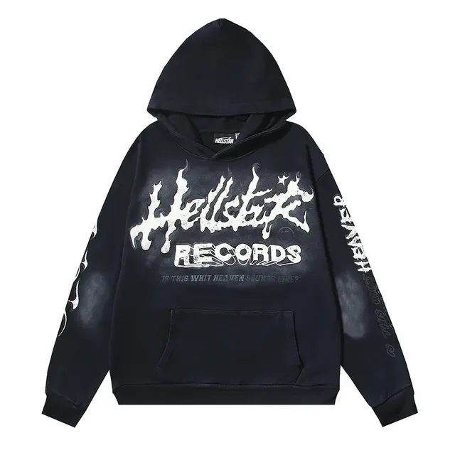 Hellstar Records Graphic Print Oversized Hoodie 9