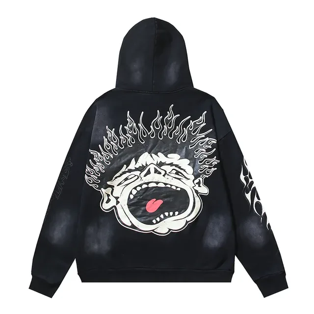 Hellstar Records Graphic Print Oversized Hoodie 10