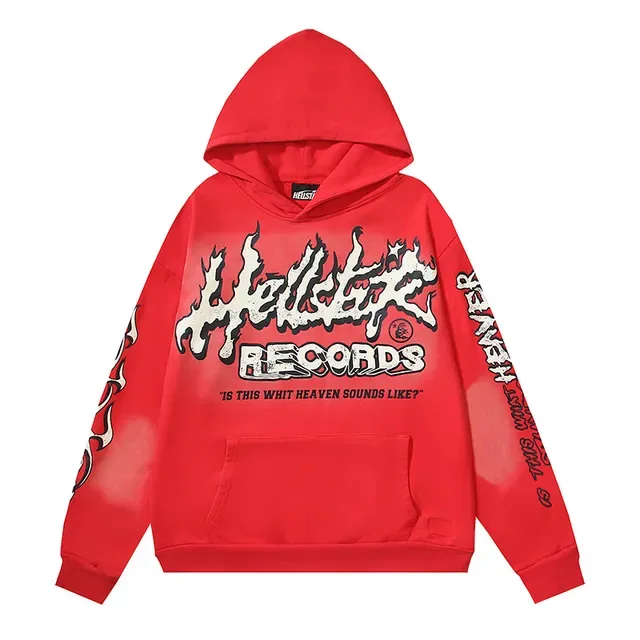 Hellstar Records Graphic Print Oversized Hoodie 11