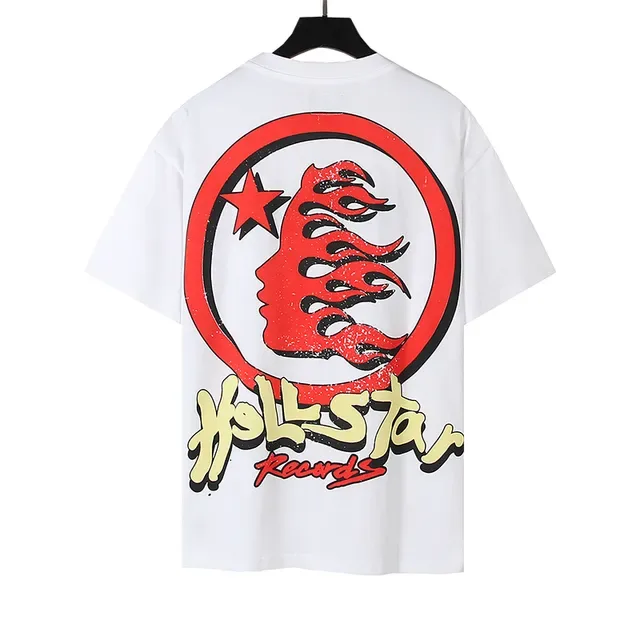Hellstar Records ওভারসাইজড গ্রাফিক প্রিন্ট কালো টি-শার্ট 10