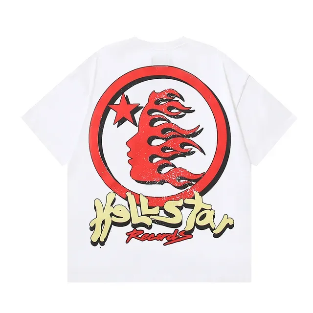 Hellstar Records ওভারসাইজড গ্রাফিক প্রিন্ট কালো টি-শার্ট 17