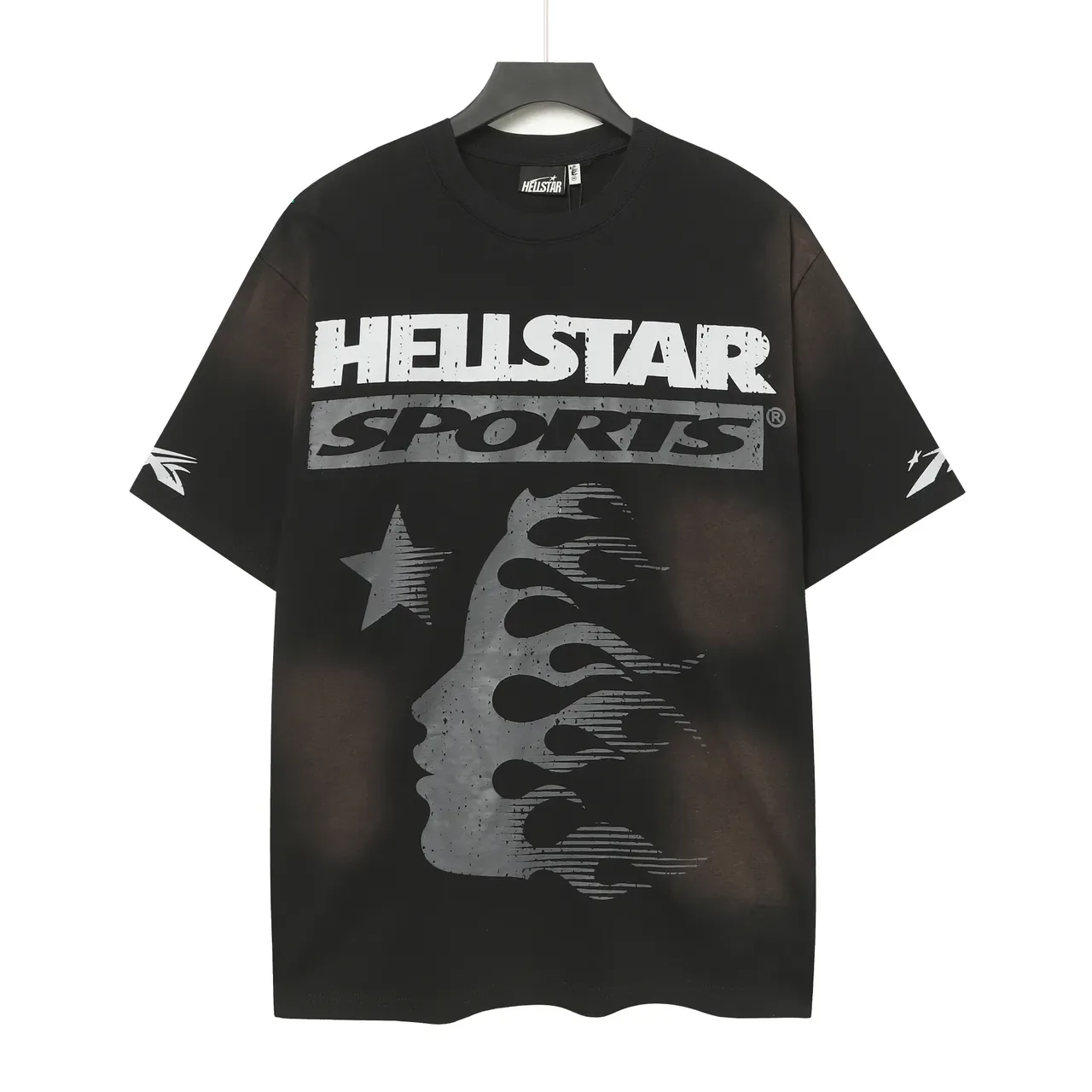 Camiseta oversized Hellstar com estampa gráfica esportiva 2