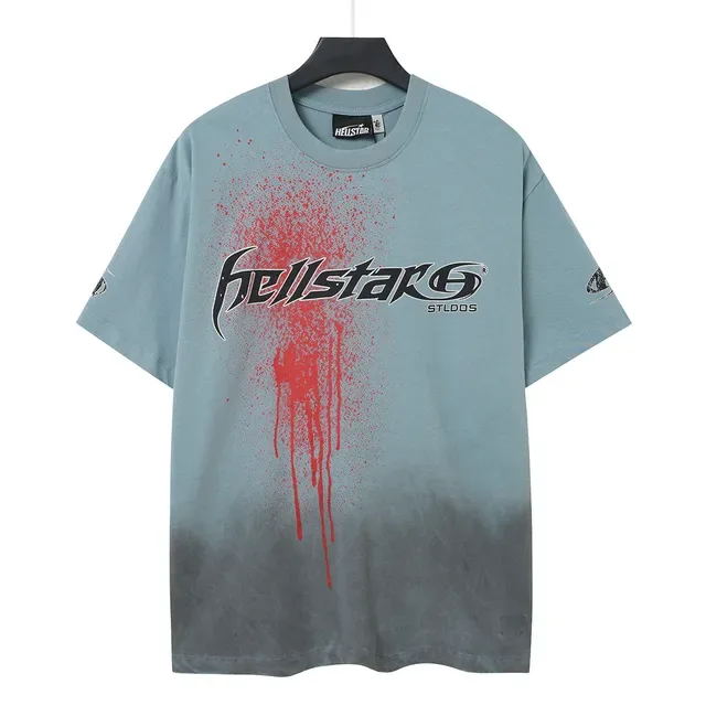 Hellstar STLDOS Gradient Dip-Dye Spray Graphic T-Shirt 3