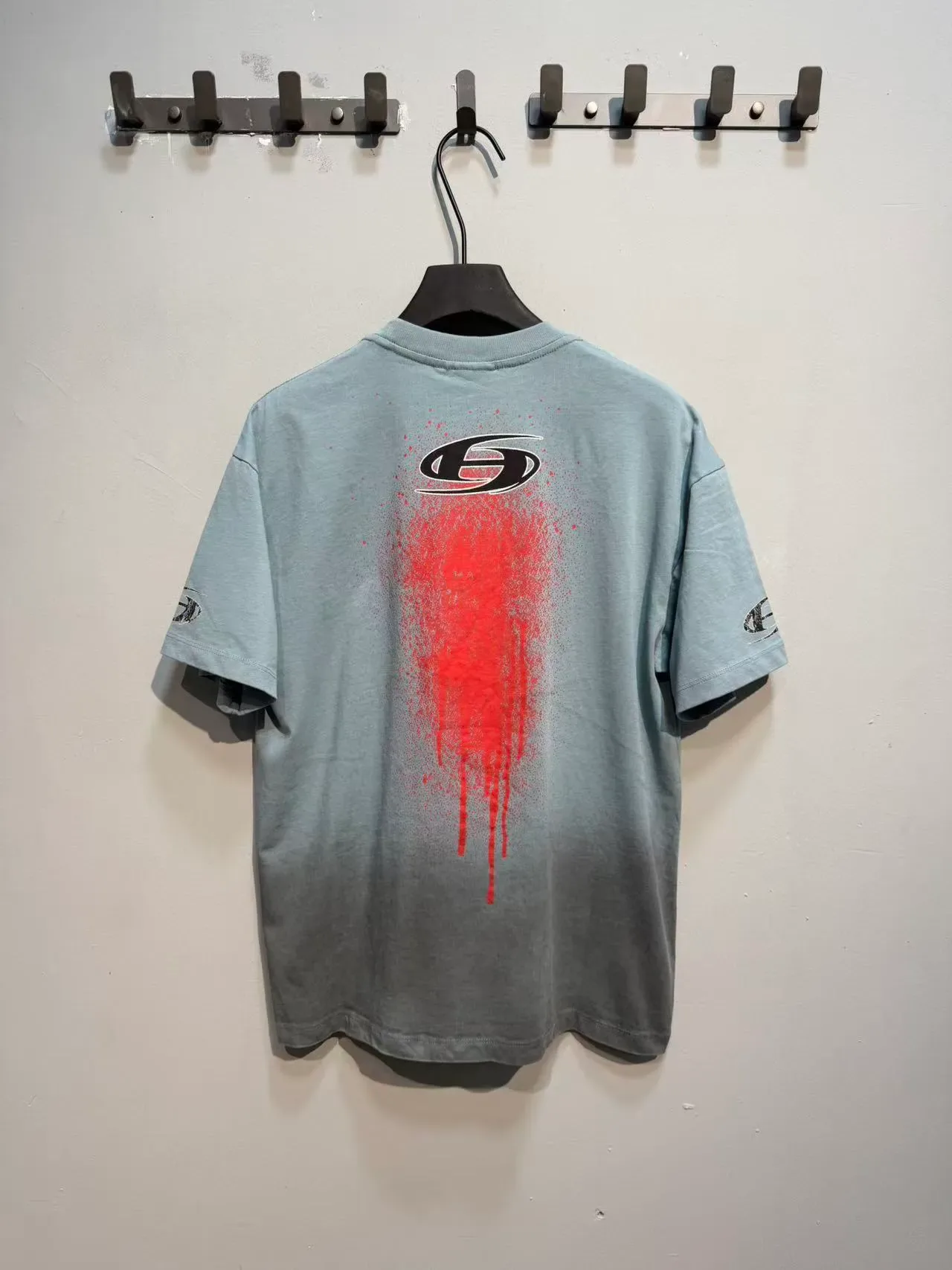 Hellstar STLDOS Gradient Dip-Dye Spray Graphic T-Shirt 6