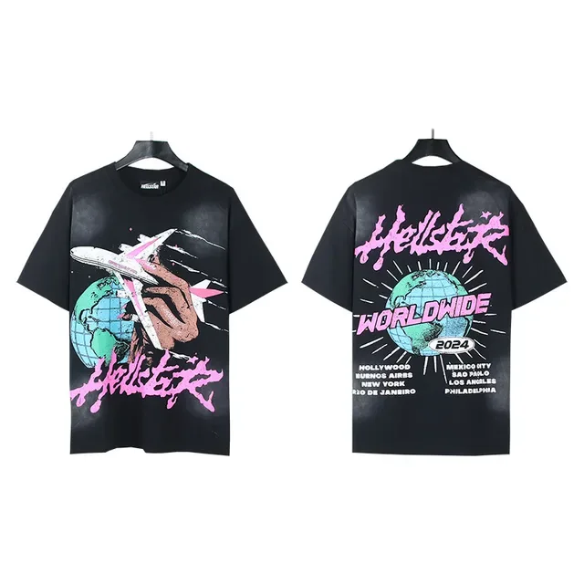 Hellstar Worldwide 2024 Tour Graphic Oversized T-Shirt 4