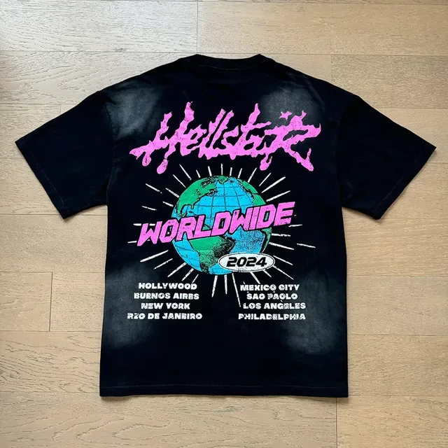 Hellstar Worldwide 2024 Tour Graphic Oversized T-Shirt 10