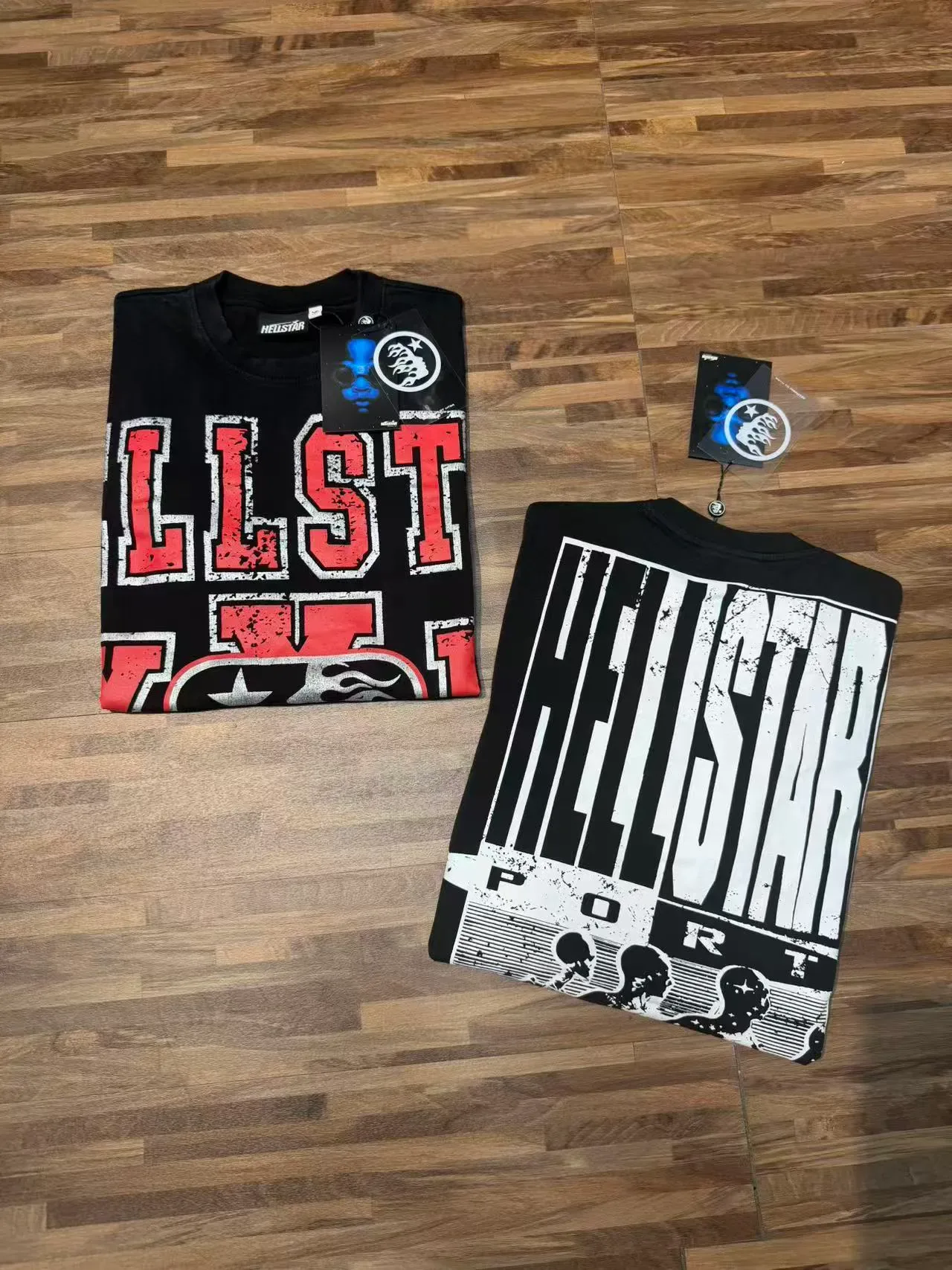 Hellstar XXL Sports Distressed Graphic Black T-Shirt 4