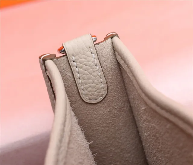 Hermès Evelyne Perforated H Tan Underarm Bag 11