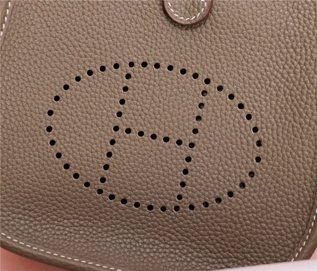 Hermès Evelyne Perforated H Tan Underarm Bag 20