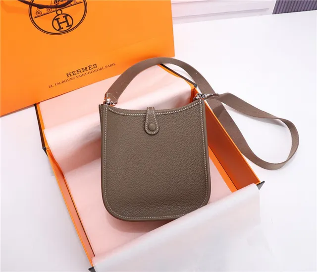 Hermès Evelyne Perforated H Tan Underarm Bag 24