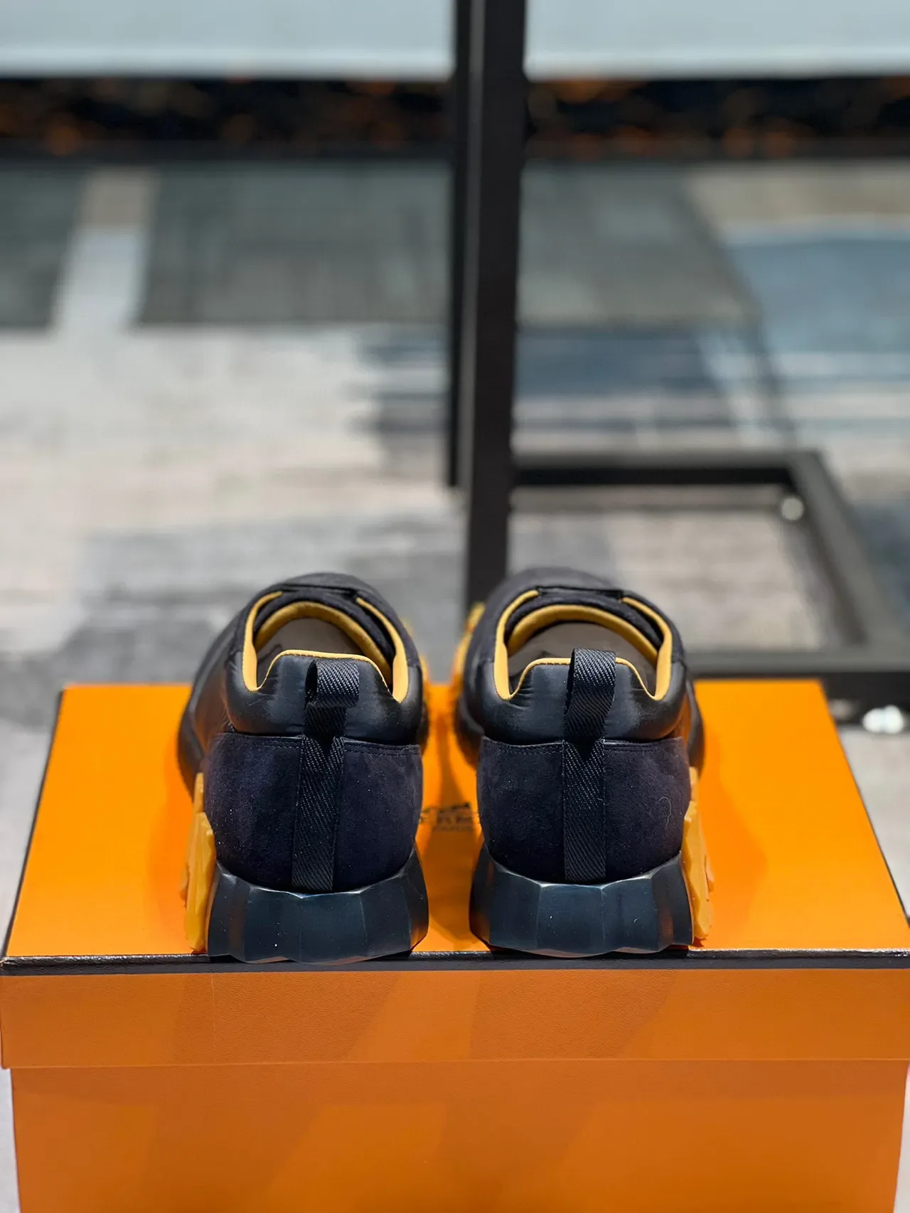 Hermès H-Ride Black Suede and Nylon Lifestyle Sneakers 2