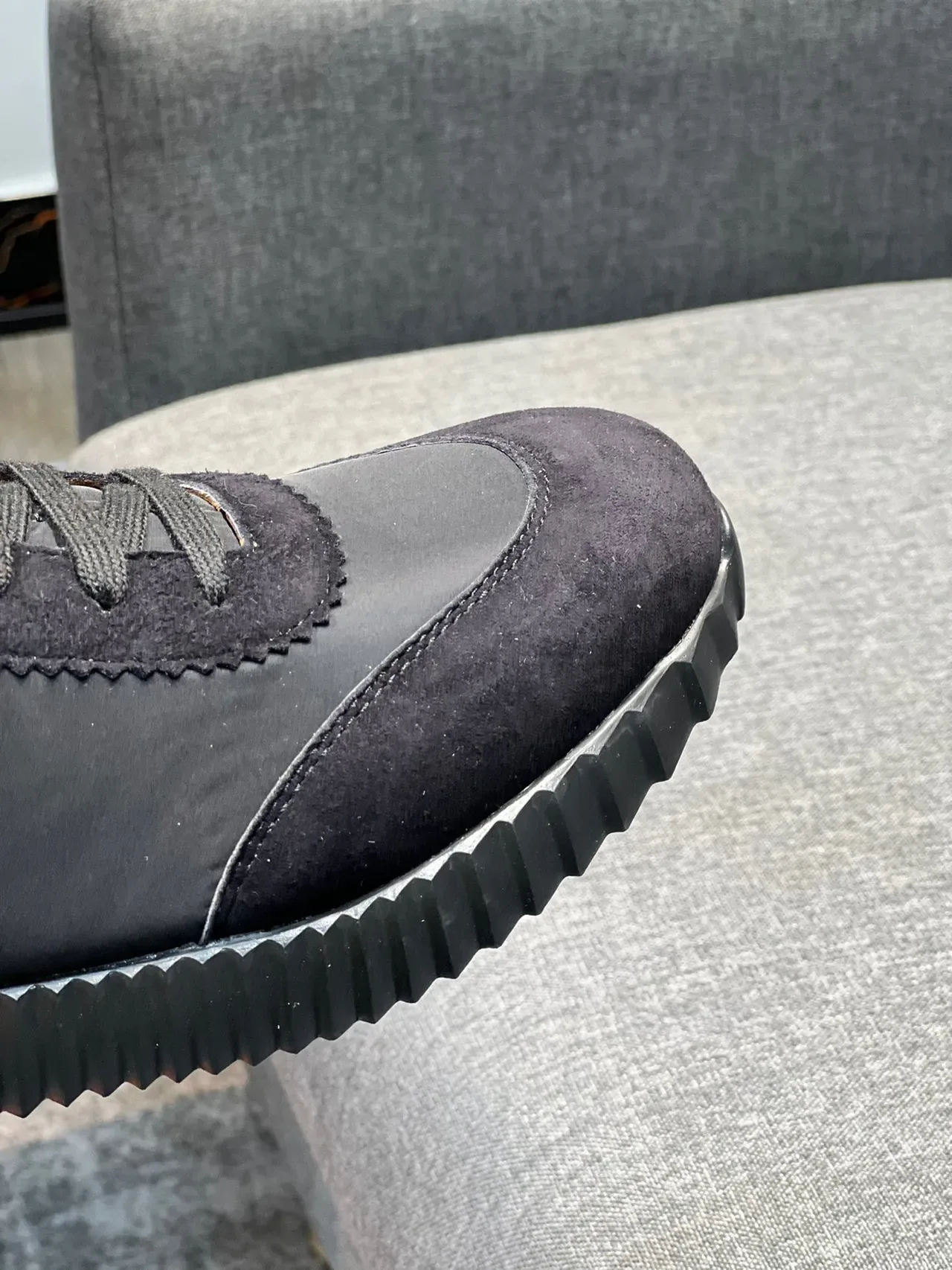 Hermès H-Ride Black Suede and Nylon Lifestyle Sneakers 3