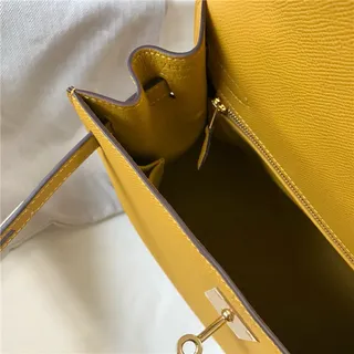 Hermès Kelly Mini Black Leather Gold Hardware Tote Bag 2