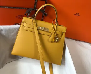 Hermès Kelly Mini Black Leather Gold Hardware Tote Bag 10