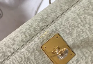 Hermès Kelly Mini Black Leather Gold Hardware Tote Bag 13