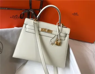 Hermès Kelly Mini Black Leather Gold Hardware Tote Bag 19