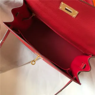 Hermès Kelly Mini Black Leather Gold Hardware Tote Bag 20