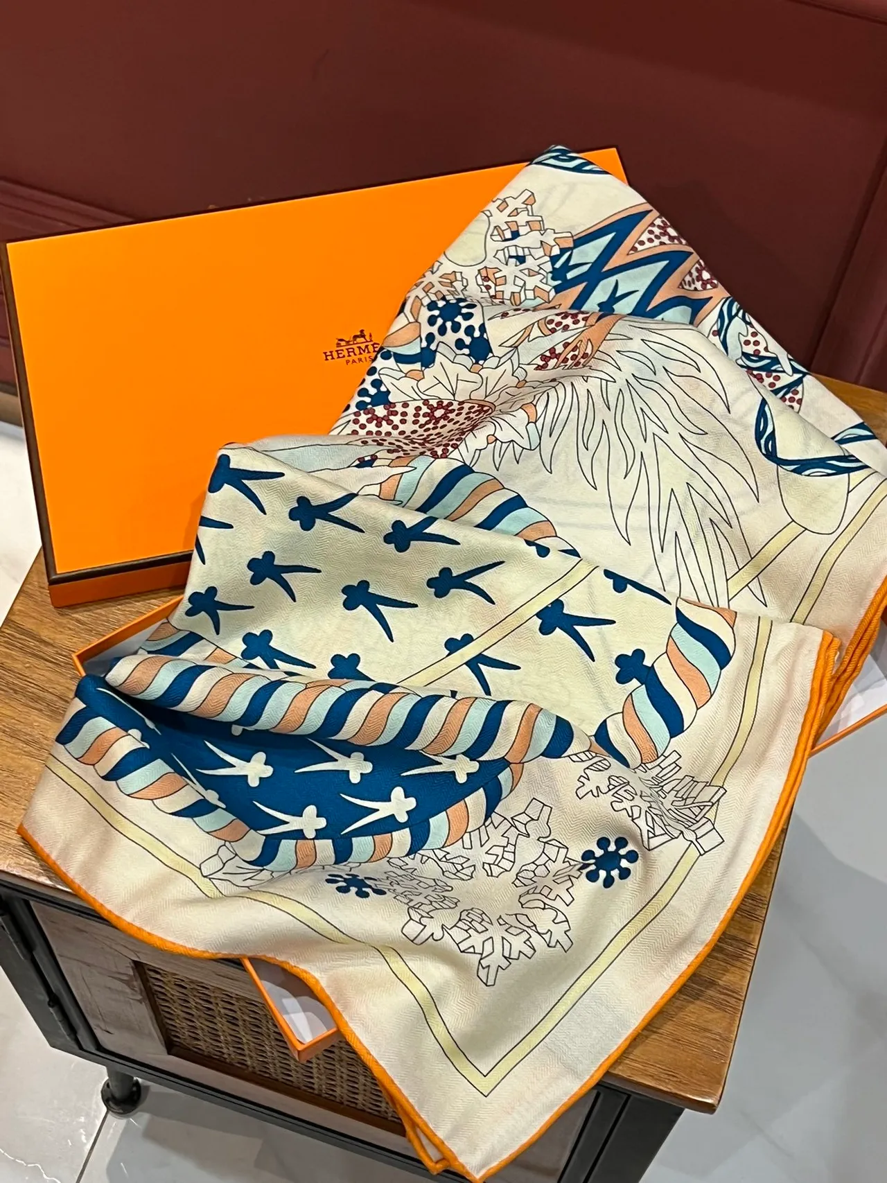 Hermès Le Sacré des Saisons Multicolor Silk Scarf 6