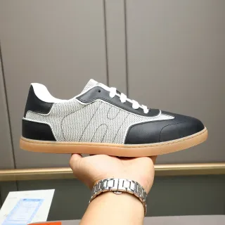 Hermès Mesh and Leather Panel Sneaker