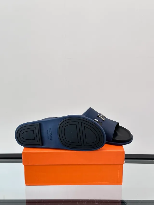 Hermès Oran Double-Strap Slide Slippers 2