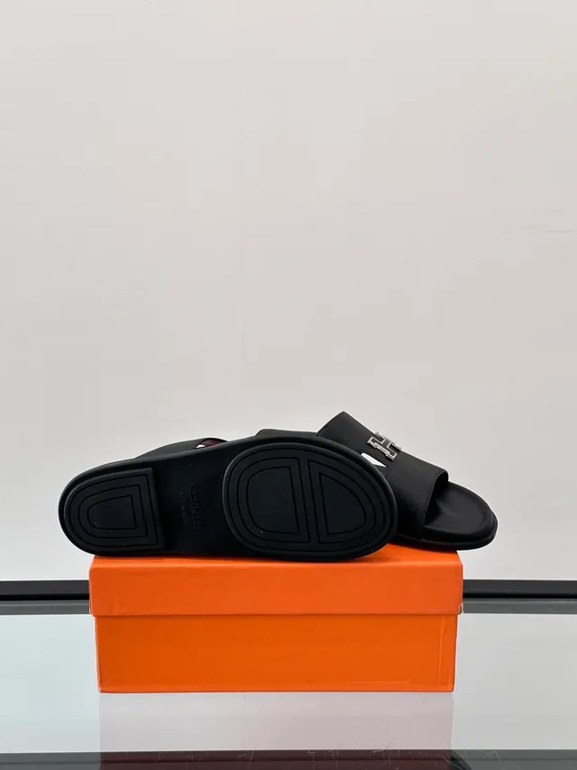 Hermès Oran Double-Strap Slide Slippers 4