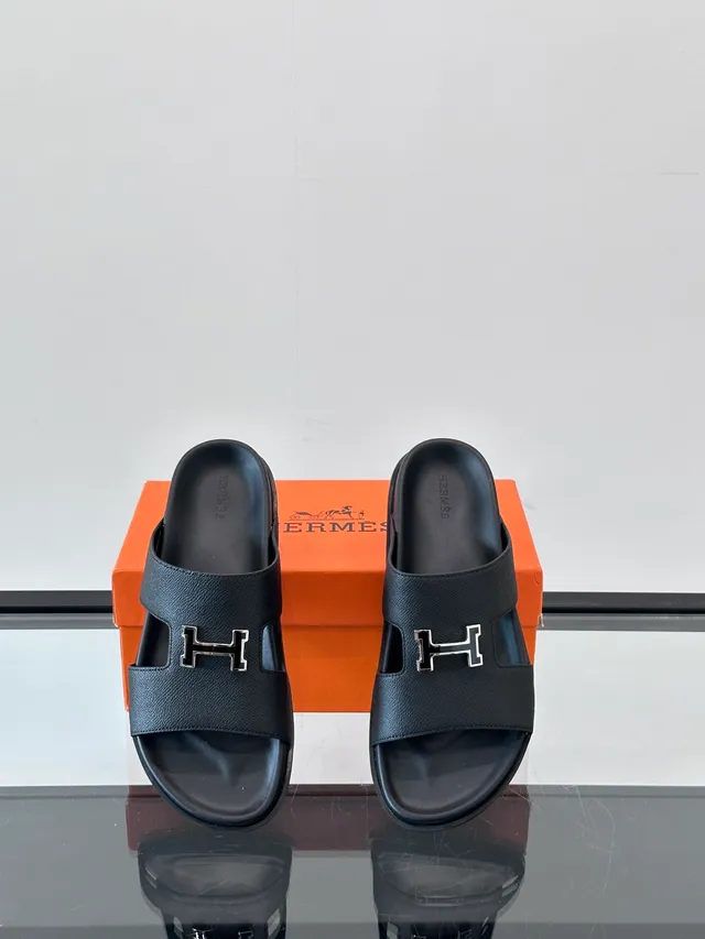 Hermès Oran Double-Strap Slide Slippers 7