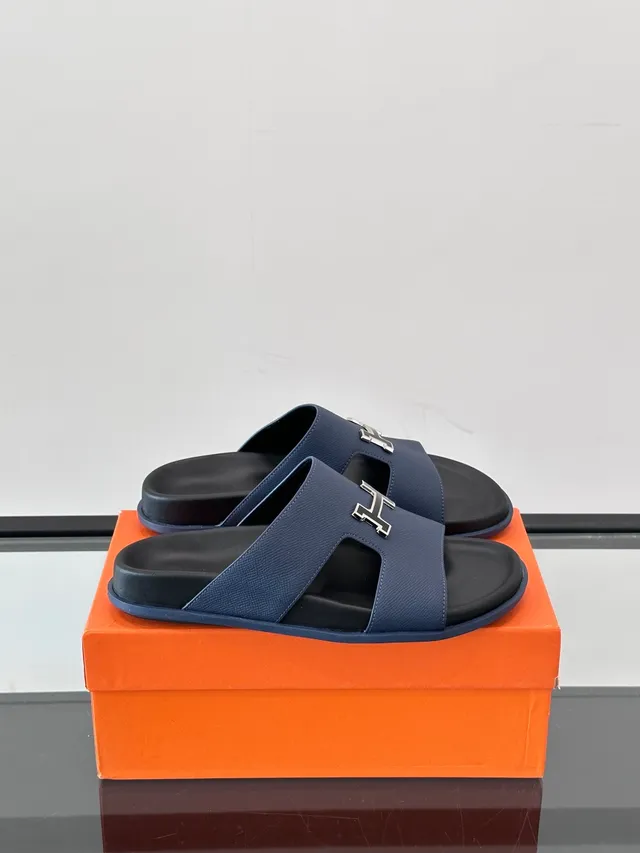 Hermès Oran Double-Strap Slide Slippers 8