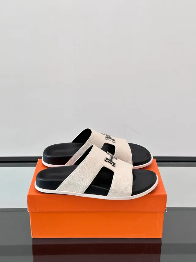Hermès Oran Double-Strap Slide Slippers 9