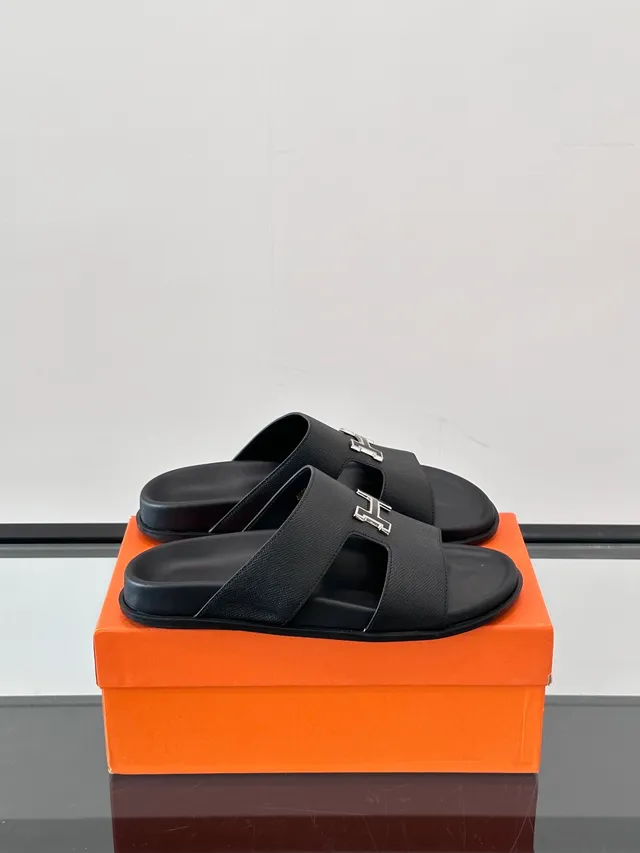 Hermès Oran Double-Strap Slide Slippers 10