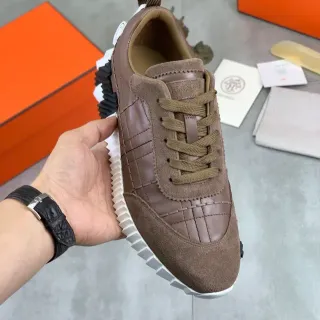 Hermès Oran Sneaker Brown Suede and Leather Lifestyle Sneakers