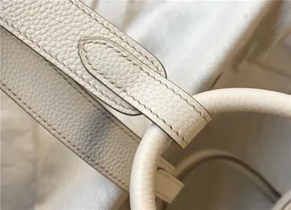 Hermès Picotin Lock অফ-হোয়াইট পেবল লেদার টোট ব্যাগ 4