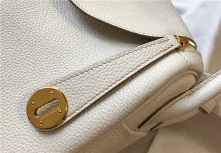 Hermès Picotin Lock অফ-হোয়াইট পেবল লেদার টোট ব্যাগ 5