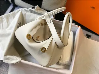 Hermès Picotin Lock অফ-হোয়াইট পেবল লেদার টোট ব্যাগ 7