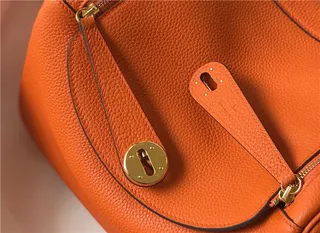 Hermès Picotin Lock অফ-হোয়াইট পেবল লেদার টোট ব্যাগ 14