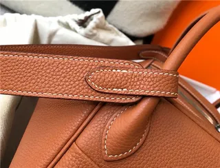 Hermès Picotin Lock অফ-হোয়াইট পেবল লেদার টোট ব্যাগ 23