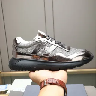 Hogan H-Mode Metallic Silver-Bronze Lifestyle Sneaker