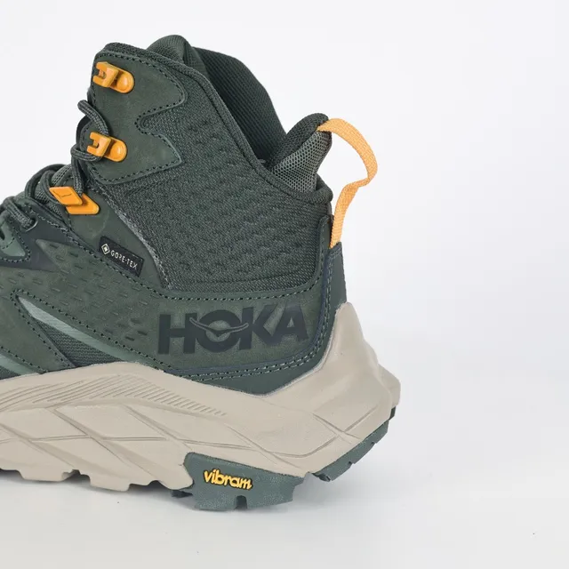Hoka Vert Militaire Beige Montantes GORE-TEX Doublé Bottes de Randonnée 4