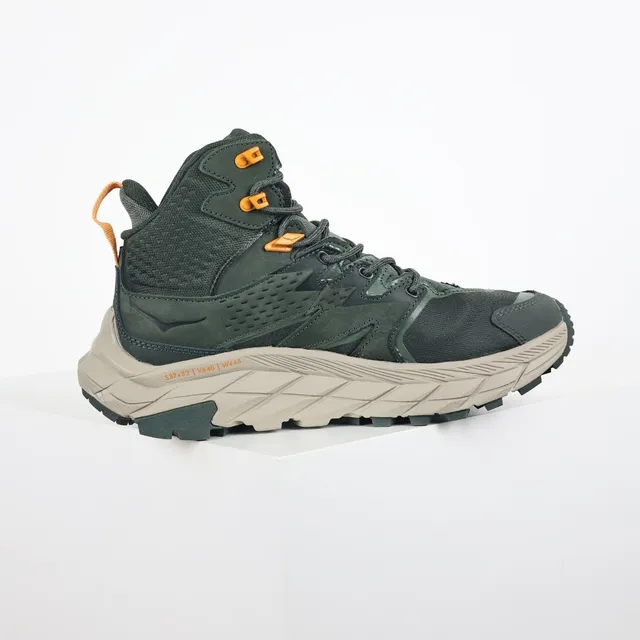 Hoka Vert Militaire Beige Montantes GORE-TEX Doublé Bottes de Randonnée 7