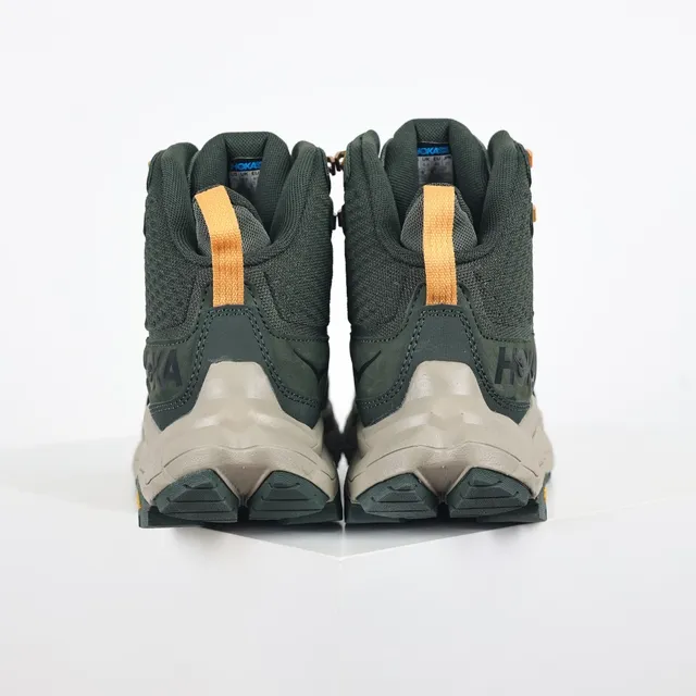 Hoka Vert Militaire Beige Montantes GORE-TEX Doublé Bottes de Randonnée 8