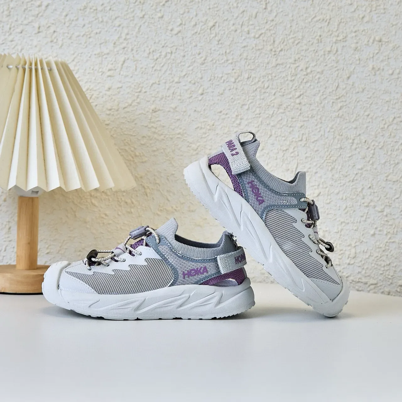 Hoka Noir Gris Mèche Supérieure Semelle Intermédiaire Caoutchouc Sculpté Sneakers Lifestyle 11