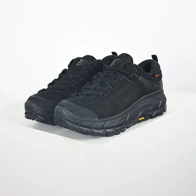 Hoka Negro Naranja Perforado Ante-Malla Superior Vibram Megagrip Suela Lifestyle Sneakers 2