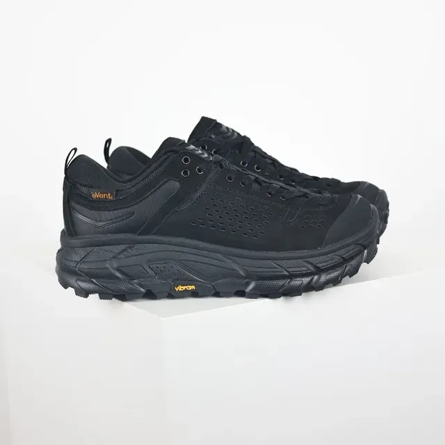Hoka Negro Naranja Perforado Ante-Malla Superior Vibram Megagrip Suela Lifestyle Sneakers 3