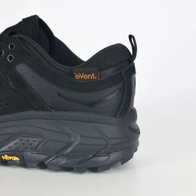 Hoka Negro Naranja Perforado Ante-Malla Superior Vibram Megagrip Suela Lifestyle Sneakers 4
